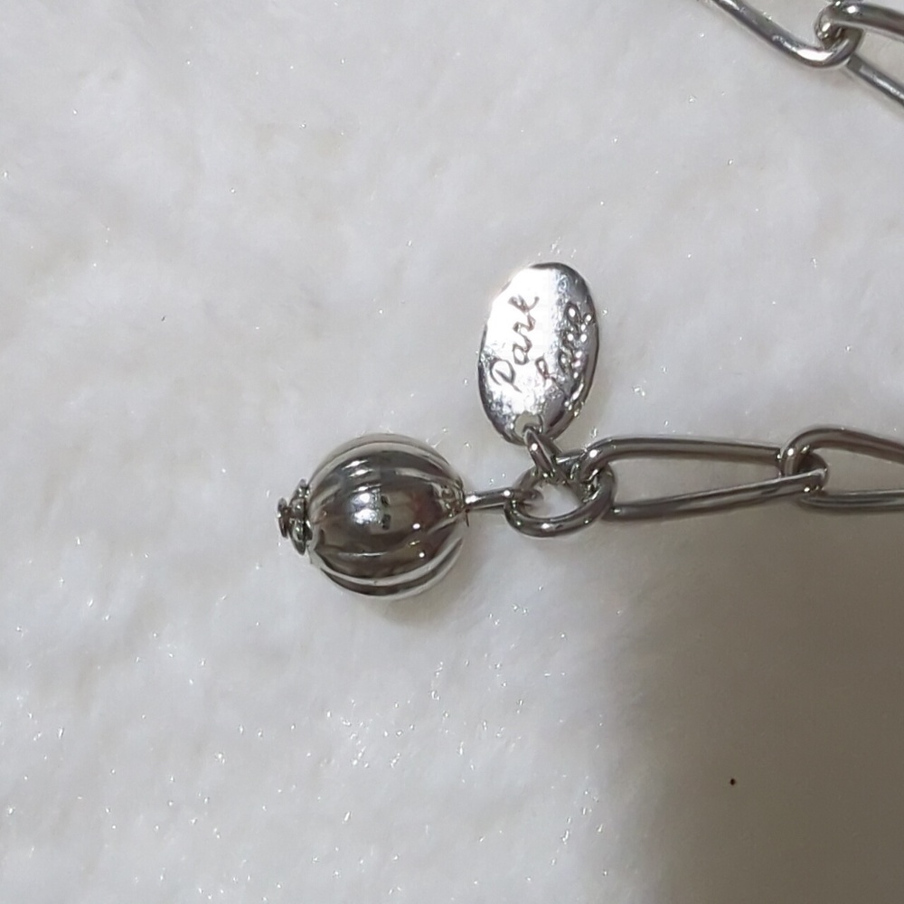 Vintage Park Lane Silver Tone Mesh Choker Necklace & Turquoise Pendant - Picture 5 of 8